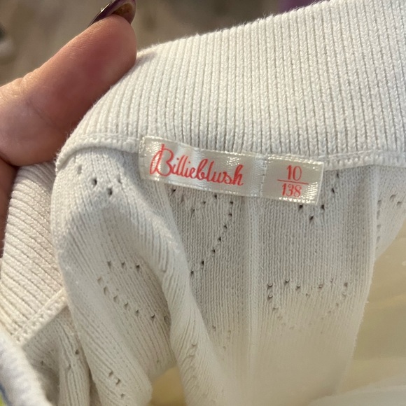 Billieblush Girls Knit Heart Skirt Size 10 Pleated - Picture 4 of 7